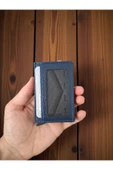 MKM Man Erkek Lacivert Deri Kartlık Cüzdan - Slim ve Şık Tasarım, RFID Koruma Özellik thumbnail 3