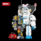 C0420 oyuncak Robot modeli eğitim yapı taşları tuğla setiPCS:819 PARÇA - 2