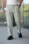 Yeni Sezon Baggy Keten Pantolon - 12
