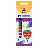 Adel 12 ml Tüp Akrilik Boya 12'li thumbnail 1