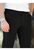 Rahat Şık Kolay Ütülenebilir Slim Fit Kumaş Jogger Pantolon - 4