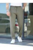 Rahat Şık Kolay Ütülenebilir Slim Fit Kumaş Jogger Pantolon - 9