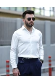 Likralı Slim Fit Gömlek - 1