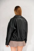 Oversize Siyah Deri Ceket - Trend Alarmı ???? - 4