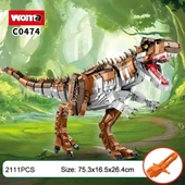 WOMA TOYS C0474 T-Rex Dinozor Blok Seti PCS:2111 :PARÇA thumbnail 5