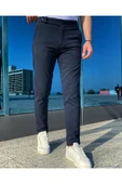 Slim Fit Dar Kesim İtalyan Model Kumaş Pantolon - 1