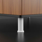 (1 Adet) Mobilya Baza Tv Ünitesi Yükseltme Ayağı Robot Süpürge Uyumlu 15 cm Beyaz Plastik thumbnail 6