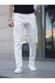Slim Fit Chino Keten Pantolon - 6
