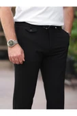 Ütü Gerektirmeyen Slim Fit Gofre Jogger - 1