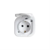 Byes Sıva Üstü Nemliyer Kapaklı Topraklı Priz IP44 ( 3 Adet ) thumbnail 2