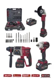 DAFLONG PRO 3'LÜ SET 21V KÖMÜRSÜZ 600NM TORKLU SOMUN DEVİR AYARI TAŞLAMA+KIRICI DELİCİ HİLTİ DFL-270 - 1