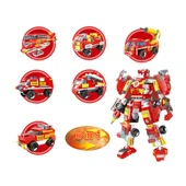 C0651Robot yangın kurtarma araba yapı taşı oyuncak PCS:591 PARÇA - 1