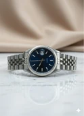 Şık Mavi Kadranlı Erkek Kol Saati - Quartz Mekanizma Lüks Görünüm thumbnail 3