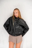 Oversize Siyah Deri Ceket - Trend Alarmı ???? - 2