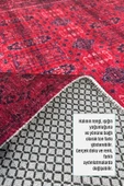 Pastel Home Tasarım Bordo Kırmızı Afgan Türkmen Şönil Halı Kilim Yolluk Kaymaz Yıkanabilir Salon Mutfak Koridor thumbnail 5