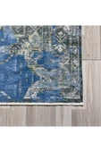 Pastel Home Antrasit Eskitme Desenli Şönil Halı Kilim Yolluk Kaymaz Taban Yıkanabilir Kendinden Saçaklı - 8