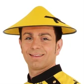 Uzak Doğu Asyalı Çin Japon Şapkası Sarı Renk thumbnail 3