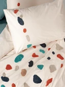 Puff Nakışlı Ranforce Çift Kişilik Nev Takımı Gaja Mint thumbnail 2