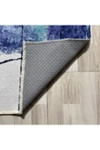 Pastel Home Bohem Eskitme Şönil Halı Kilim Yolluk Mor Kaymaz Pamuk Taban Yıkanabilir Kendinden Saçaklı thumbnail 3
