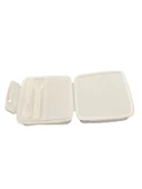 Beslenme Kutusu 4 Bölmeli Unicorn Beyaz Renk 1 Adet Yemek Saklama Kabı Beslenme Çantası - 2