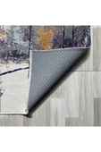 Pastel Home Bohem Eskitme Şönil Halı Kilim Yolluk Mor Kaymaz Pamuk Taban Yıkanabilir Kendinden Saçaklı thumbnail 9