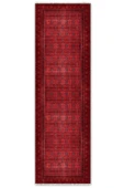 Pastel Home Tasarım Bordo Kırmızı Afgan Türkmen Şönil Halı Kilim Yolluk Kaymaz Yıkanabilir Salon Mutfak Koridor thumbnail 7
