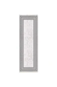 Pastel Home Gri Antrasit Çerçeveli Modern Şönil Halı Yolluk Kilim Salon Koridor Mutfak Kaymaz Yıkanabilir thumbnail 6