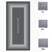 Sihirli Süper Su Emici Kaymaz Tabanlı Uzun Paspas 40*120 cm (5284) thumbnail 2