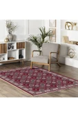 Pastel Home Etnik Vişne Çürüğü Şönil Halı Kilim Yolluk Kaymaz Yıkanabilir Salon Oturma Odası Mutfak Koridor thumbnail 5