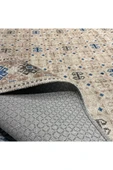 Pastel Home Etnik Bej Şönil Halı Kilim Yolluk Kaymaz Yıkanabilir Salon Mutfak Oturma Odası Koridor Yatak Odası thumbnail 4