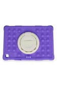 Litae Trend BFS  Samsung Galaxy Tab A9 Plus Kılıf Patpat El Tutma Aparatlı Standlı Tablet Silikon - Mor thumbnail 1