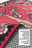 Pastel Home Pembe Kırmızı Eskitme Nostalji Anadolu Kilim Şönil Halı Yolluk Kaymaz Saçaklı Yıkanabilir - 5