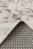 Pastel Home Eskitme Bej Gri Şönil Halı Kilim Yolluk Kaymaz Yıkanabilir Oturma Odası Mutfak Koridor Antre thumbnail 4