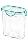Kilitli Kapaklı Contalı Hava,Su Sıvı Geçirmez 2,4 Litre Erzak Saklama Kabı-SA590 (5284) thumbnail 5
