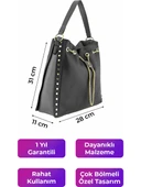 Kriste Bell  Kadın Omuz Çantası Siyah 7247 thumbnail 2