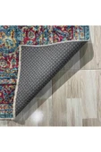 Pastel Home Vintage Yeşil Şönil Halı Kilim Yolluk Kaymaz Yıkabanilir Saçaklı Salon Mutfak Koridor - 3