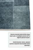 Pastel Home Mavi Denim Patchwork Tasarım Şönil Halı Kilim Yolluk Kaymaz Saçaklı Yıkanabilir Genç Odası Mutfak - 3