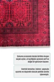 Pastel Home Tasarım Bordo Kırmızı Afgan Türkmen Şönil Halı Kilim Yolluk Kaymaz Yıkanabilir Salon Mutfak Koridor thumbnail 3