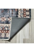 Pastel Home Antrasit Gri Kahve Şönil Halı Kilim Yolluk Kaymaz Yıkanabilir Saçaklı Koridor Antre Mutfak Salon - 3