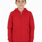 Erkek çocuk hırka 2 iplik şardonlu arkası baskılı - 7