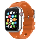 Apple Watch 44mm Delikli Tasarım Zore KRD-147 Silikon Kordon - 1
