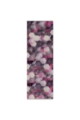 Pastel Home Geometrik Mor Pembe Şönil Halı Kilim Yolluk Yıkanabilir Kaymaz Salon Mutfak Oturma Odası Koridor - 5
