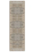 Pastel Home Sarı Gri Tasarım Şönil Halı Kilim Yolluk Kaymaz Yıkanabilir Saçaklı Salon Koridor Mutfak - 6