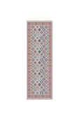 Pastel Home Renkli Etnik Desenli Bohem Şönil Halı Kilim Yolluk Kaymaz Yıkanabilir Salon Mutfak Koridor Çocuk Oda thumbnail 6