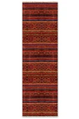 Pastel Home Renkli Bordo Tasarım Şönil Halı Kilim Yolluk Kaymaz Yıkanabilir Salon Oturma Odası Halısı Mutfak - 6