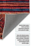 Pastel Home Renkli Bordo Tasarım Şönil Halı Kilim Yolluk Kaymaz Yıkanabilir Salon Oturma Odası Halısı Mutfak - 4
