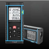 Profesyonel 40 Metre Dijital Lazer Metre Ölçer Lcd Ekran, Su Terazili, Alan Hacim, Pisagor Hesaplama Ve 20 Kayıt Hafızas - 5