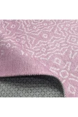 Pastel Home Modern Pembe Şönil Halı Kilim Yolluk Saçaklı Yıkanabilir Kaymaz Mutfak Koridor Salon Oturma Odası - 4