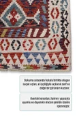 Pastel Home Renkli Anadolu Kilim Şönil Halı Yolluk Yıkanabilir Saçaklı Kaymaz Mutfak Koridor Oturma Yatak Odası - 3
