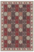 Pastel Home Ekru Bordo Antrasit Etnik Şönil Halı Kilim Yolluk Kaymaz Yıkanabilir Oturma Odası Mutfak Koridor - 1